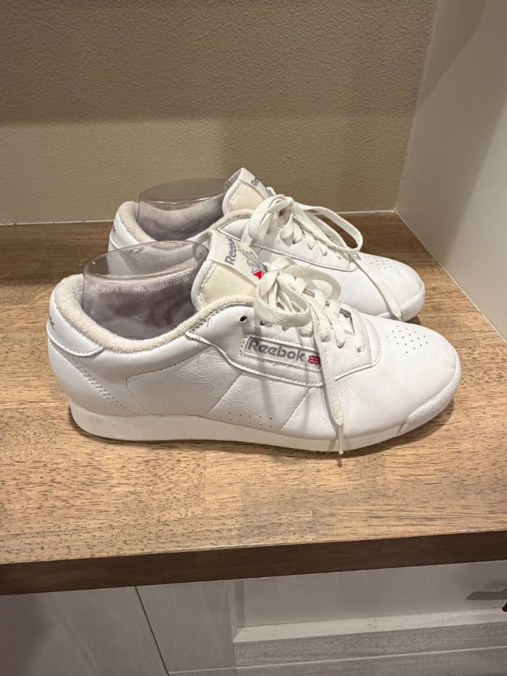Vintage Reebok Classic White Leather Low Top Sneakers 8.5 - Picture 3 of 7